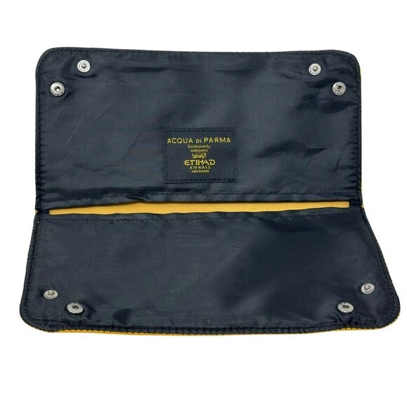acqua di parma etihad airways yellow amenity kit clutch bag - Picture 4 of 5